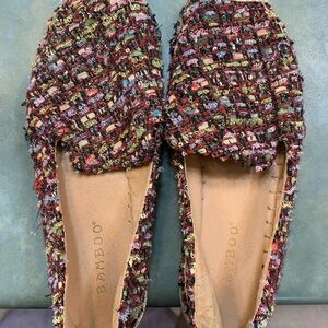 BAMBOO Colorful Tweed Loafers